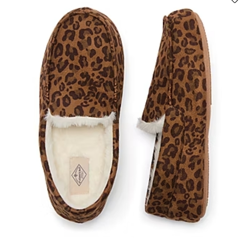 St. John's Bay Animal Print Moccasin  Slippers